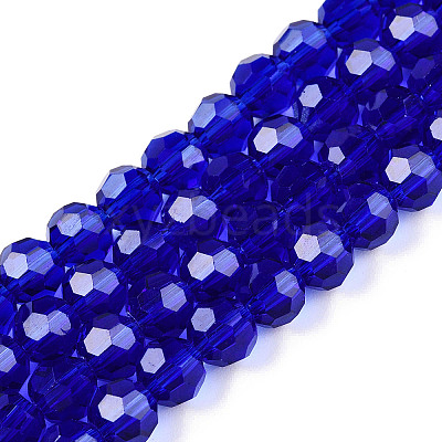 Transparent Glass Beads Strands EGLA-A035-T4mm-D06-1