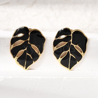 Brass Stud Earrings for Women KK-CBA9D38-05G-03-1