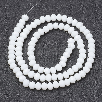 Opaque Solid Color Glass Beads Strands X1-EGLA-A034-P8mm-D01-1