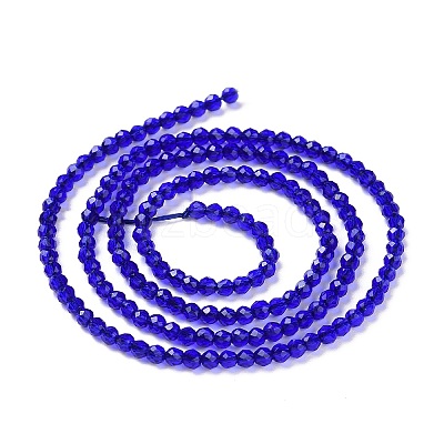 Transparent Glass Beads Strands GLAA-H021-04-09-1