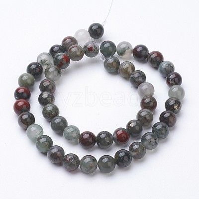 Natural Jasper Bead Strands G-P226-02-8mm-1