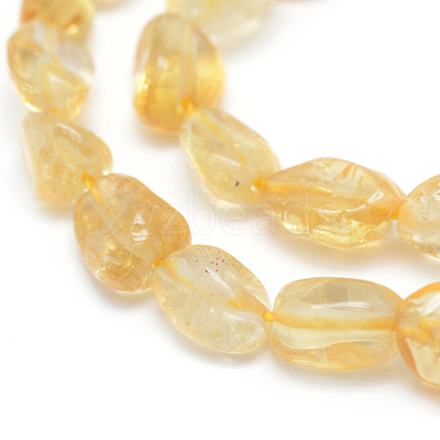 Natural Citrine Beads Strands G-P331-03A-1