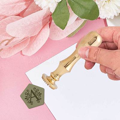 Brass Clay Seal Stamp Set DIY-WH0576-001-1