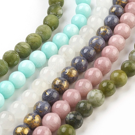 Natural Jade Beads Strands G-MSMC007-23-10mm-1