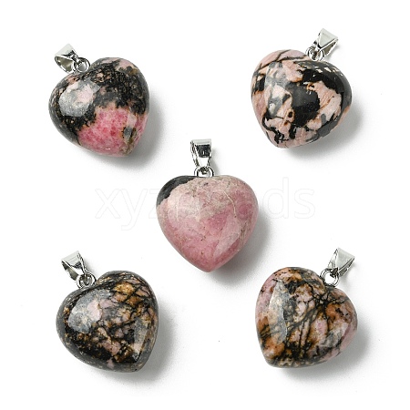 Natural Rhodonite Pendants G-F820-10A-26-1