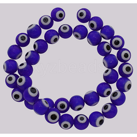 Handmade Italianate Lampwork Beads Strands X-D217-12mm-3-1