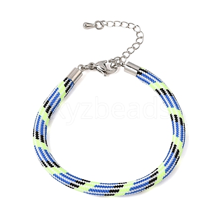 Braided Round Polyester Cord Bracelet Makings FB-CBAEDA0-01P-29-1