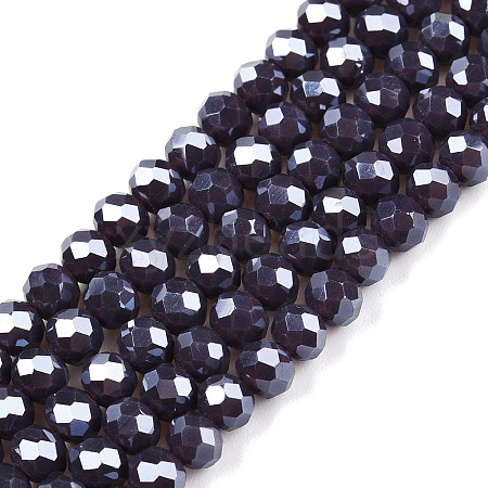 Electroplate Glass Beads Strands LS-EGLA-A044-P4mm-A11-1