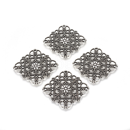 Tibetan Style Filigree Joiners LS-TIBEP-A2690-AS-FF-1
