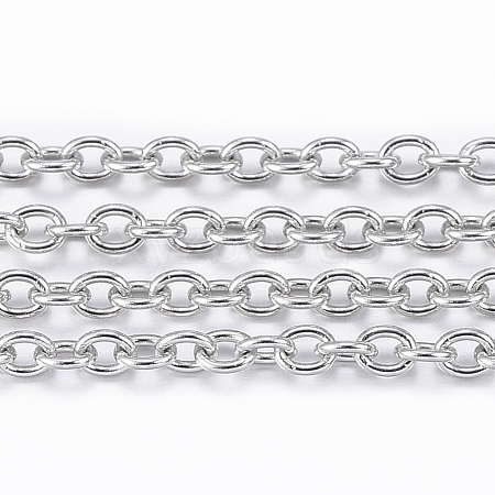 3.28 Feet 304 Stainless Steel Cable Chains X-CHS-H009-27P-1