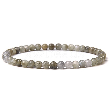 Natural Labradorite Beads Stretch Bracelets RM4767-3-1