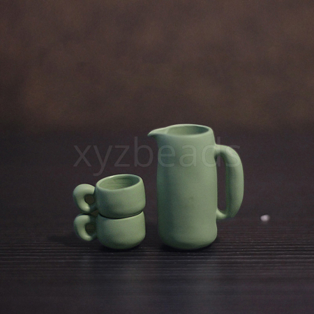 Miniature Teapot & Cup Set Ornaments MIMO-PW0002-12A-03-1