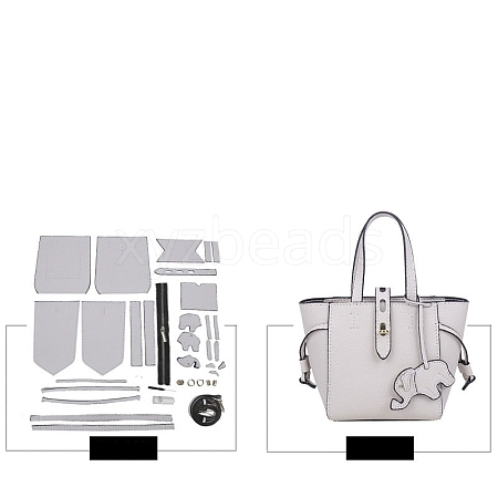 DIY Elephant Shoulder Tote Bags Kits PW-WG8D528-01-1