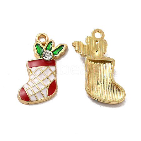 Alloy Enamel Pendants PALLOY-B009-41G-1