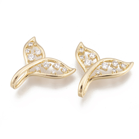 Brass Cubic Zirconia Pendants KK-T029-100G-1