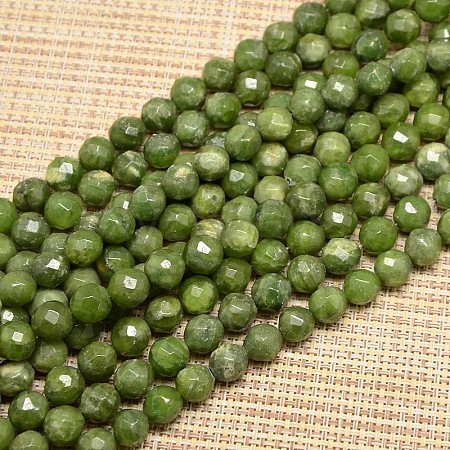 Natural Gemstone Green Quartz Round Bead Strands G-L143-10mm-01-1