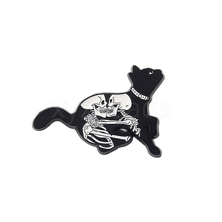 Cat Theme Enamel Pin PW-WG97473-01-1