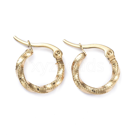 201 Stainless Steel Hoop Earrings X-EJEW-I245-02G-1