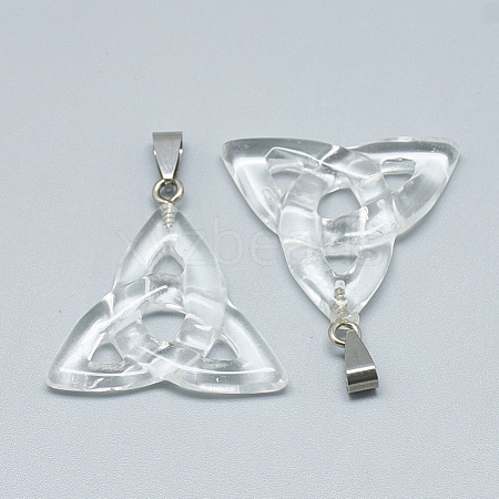 Synthetic Quartz Crystal Pendants G-T088-15-1