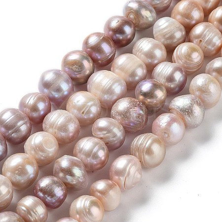 Natural Cultured Freshwater Pearl Beads Strands PEAR-E019-19-1