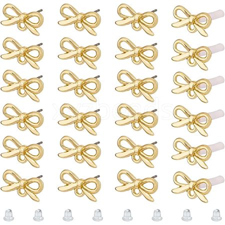 SUPERFINDINGS 40Pcs Alloy Stud Earring Findings FIND-FH0005-80-1