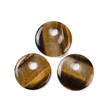 Natural Tiger Eye Pendants G-C140-10K-1