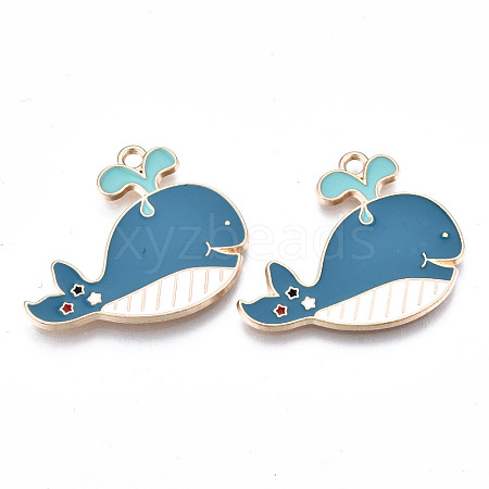 Eco-Friendly Alloy Enamel Pendants ENAM-Q437-014-NR-1