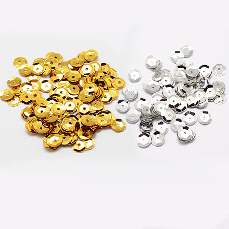 Plastic Paillette Beads PVC-A001-6mm-M01-1