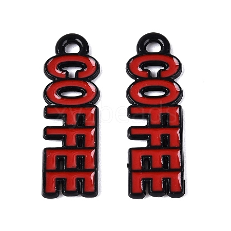 Baking Paint Alloy Enamel Pendants PALLOY-T093-09C-1