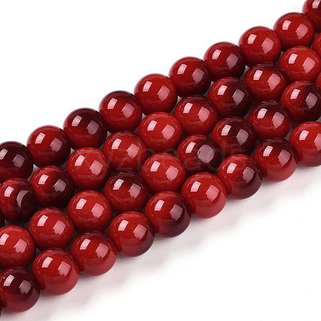 Baking Paint Glass Beads X1-DGLA-N012-10mm-10-1