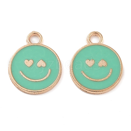 Alloy Enamel Pendants PALLOY-S192-04G-01-1