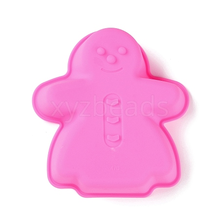 Gingerbread Man DIY Food Grade Silicone Mold DIY-K075-38-1