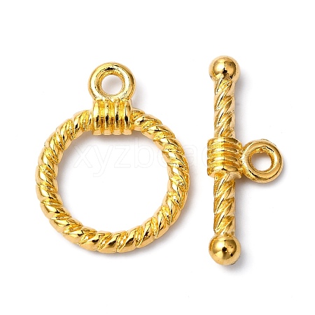 Tibetan Style Alloy Toggle Clasps TIBE-EA9138Y-G-FF-1