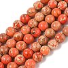 Dyed Natural Regalite/Imperial Jasper/Sea Sediment Jasper Beads Strands G-B124-C01-18-1