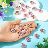 20pCS Printed Opaque Acrylic Beads OACR-TA0004-75B-6