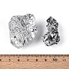 8~12Pcs Electroplated Natural Coal Quartz Geode Cornucopia Mineral Specimen G-N360-03D-4
