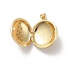 Rack Plating Brass Micro Pave Clear Cubic Zirconia Locket Pendants KK-M227-08G-4