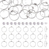 18Pcs 304 Stainless Steel Finger Ring Rhinestone Settings STAS-TA0005-86P-1