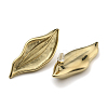 304 Stainless Steel Leaf Stud Earring for Women EJEW-C092-01G-2