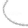 Non-Tarnish 316 Surgical Stainless Steel Figaro Chain Bracelets for Women BJEW-D023-03P-2