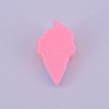 Opaque Frosted Resin Cabochon RESI-WH0009-06-2