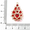 Brass Glass Pendants KK-R224-16D-G-3