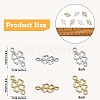 60 Pieces Four Leaf Clover Connector Charm Alloy Lucky Clover Charm Pendant with Jump Ring for Jewelry Necklace Bracelet Earring Making Crafts JX338A-7