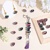 20Pcs 2 Colors Opaque Acrylic European Beads OACR-SC0003-04-4