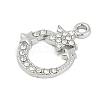 Rack Plating Alloy Micro Pave Rhinestone Pendants FIND-K020-05P-2