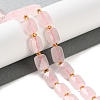 Natural Rose Quartz Beads Strands G-H061-A05-01-2