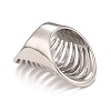 Non-Tarnish 304 Stainless Steel Chunky Hollow Ring for Men Women RJEW-B040-12P-2