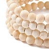 4Pcs 4 Style Natural & Synthetic Mixed Stone Stretch Bracelet Sets with Wood Beads for Women BJEW-JB08359-6