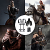 Gorgecraft Medieval Knight Costume Props AJEW-GF0008-43-5