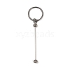 Iron Bar Beadable Keychain Clasps AJEW-R004-02B-1